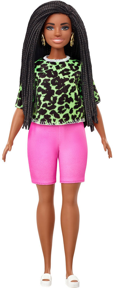 Barbie Fashionista #144 with Braids and neon look 