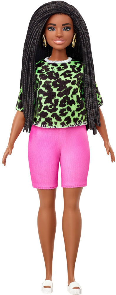 Barbie Fashionista #144 with Braids and neon look 