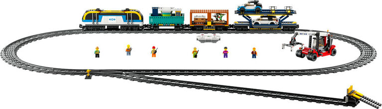 LEGO City Le train de marchandises 60336 Ensemble de construction (1 153 pièces) - Notre exclusivité