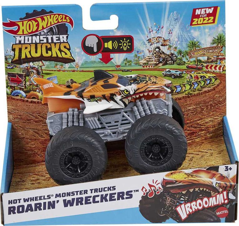 Hot Wheels Monster Trucks Roarin' Wreckers Tiger Shark