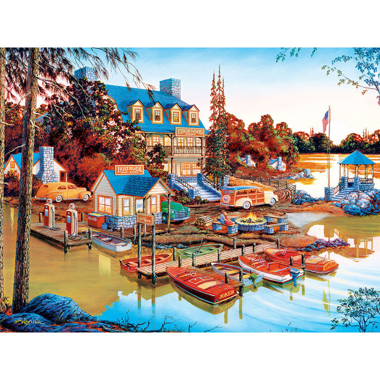 Country Escapes 550 Piece Linen Jigsaw Puzzle - English Edition