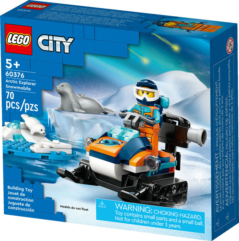 LEGO City Arctic Explorer Snowmobile 60376 Building Toy Set (70 Pieces)