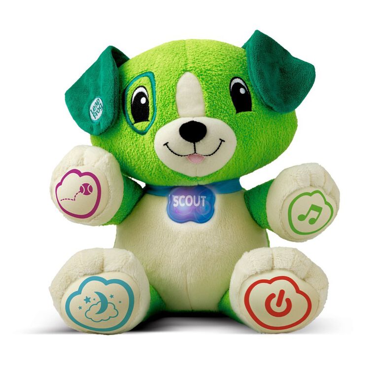 LeapFrog My Pal Scout, infant plush toy with personalization, music and lullabies, learning content for baby to toddler French Edition
