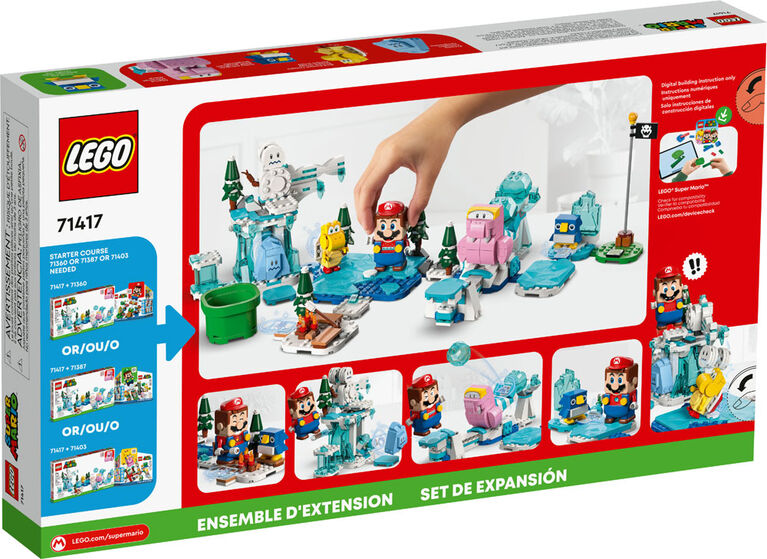 LEGO Super Mario Ensemble d'extension L'aventure dans la neige de Morsinet 71417 (567 pièces)