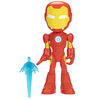 Marvel Spidey and His Amazing Friends Supersized Iron Man 9-inch Action Figure, Preschool Super Hero Toy for Kids