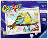 CreArt RNA Perruches Adorables - Peinture par numéros