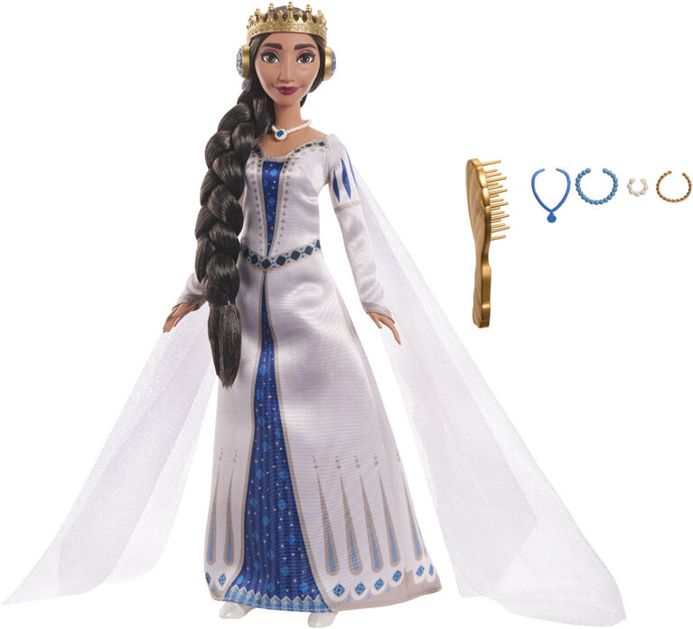 Disney Wish Queen Amaya of Rosas Fashion Doll, Posable Doll & Accessories  