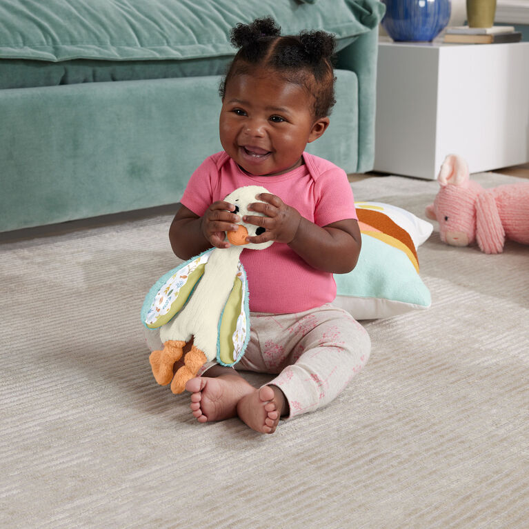 Fisher-Price - Mon Oie C&acirc;line, jouet sensoriel et sonore pour b&eacute;b&eacute;