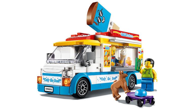 LEGO City Great Vehicles Le camion du marchand de glace 60253 (200 pièces)