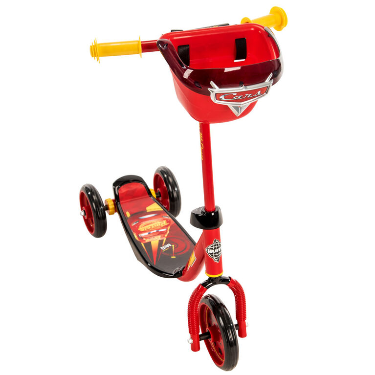 Huffy Trottinette électrique enfant 3 roues Disney Cars Bubble rouge
