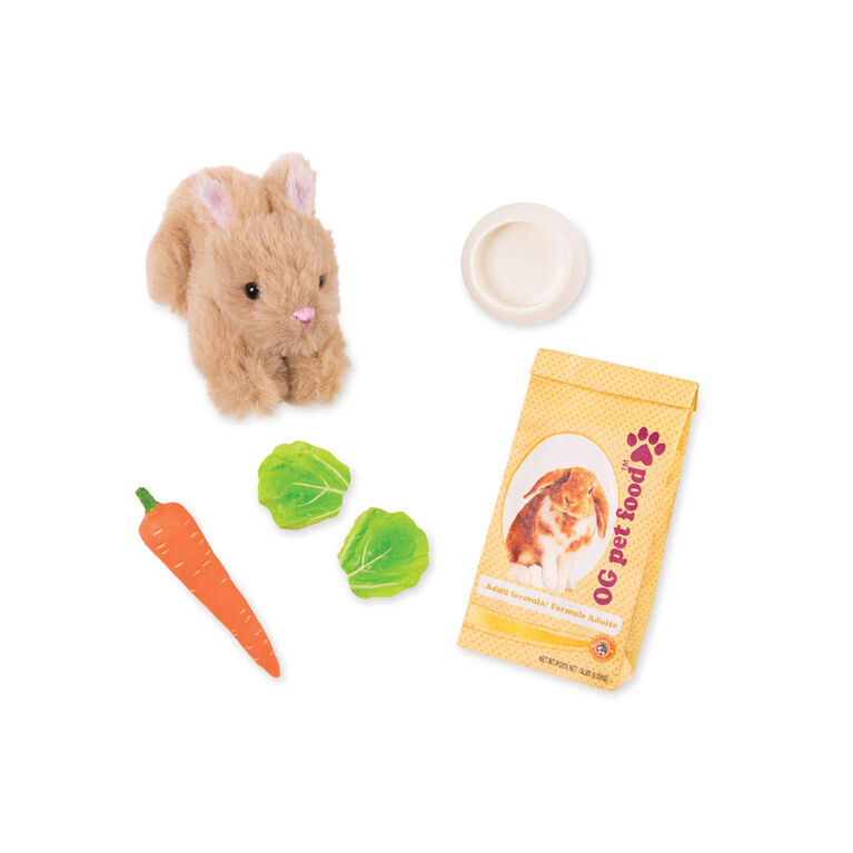 Our Generation, Pet Bunny Set, Plush Pet for 18-inch Dolls