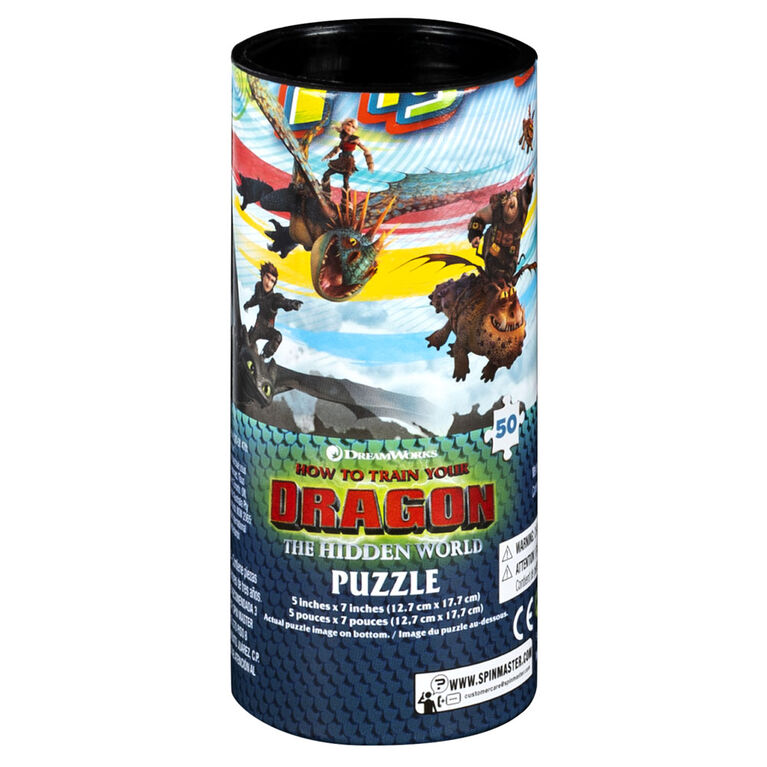 Dragons 50-Piece Puzzle in a Tube