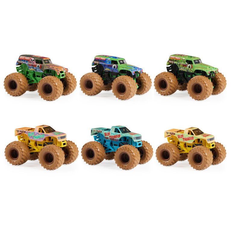 Monster Jam, Mystery Mudders, Official Die-Cast Monster Truck, Wash to Reveal, 1:64 Scale (Styles Will Vary)