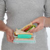 Sistema To Go Sandwich Lunch Box, Stackable Food Storage Container, 450 mL, BPA Free, Colour May Vary
