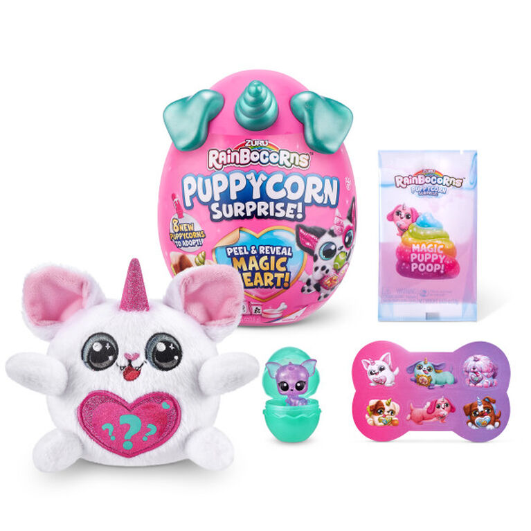 Rainbocorns Sparkle Heart Surprise Series 4 Puppycorn Surprise (Style May Vary)