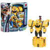 Transformers EarthSpark, figurine Spin Changer Bumblebee de 20 cm avec figurine Mo Malto de 5 cm