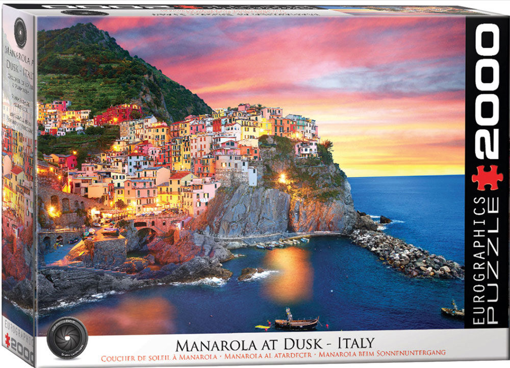 Eurographics - Manarola at Dusk - Italy 2000Pc Puzzle