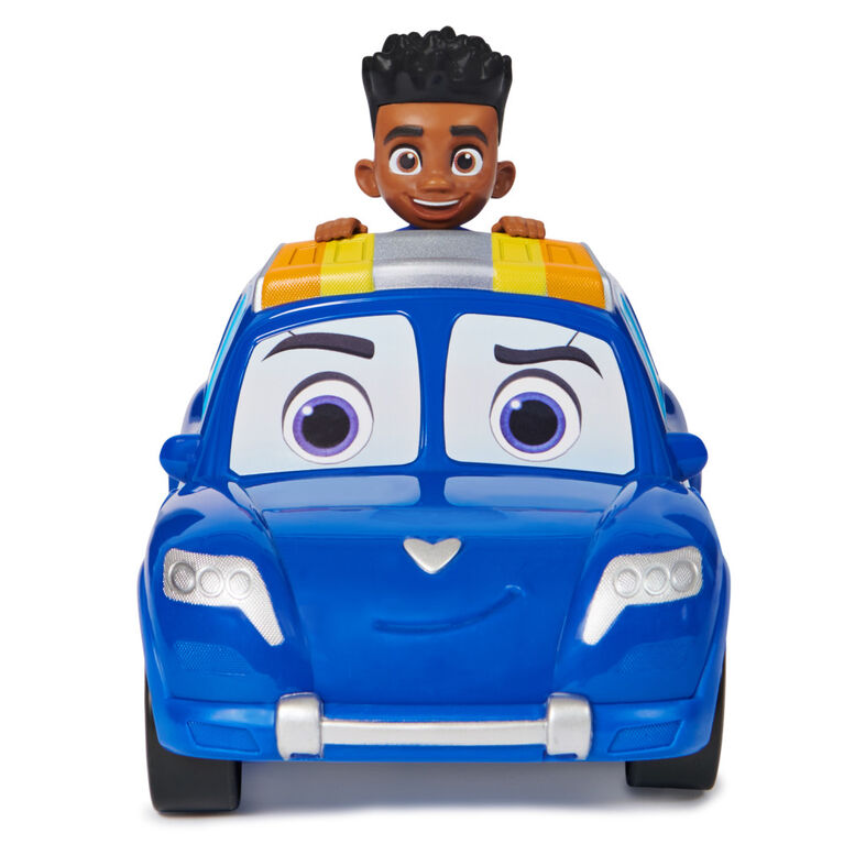 Disney Junior Firebuds, Jayden and Piston Toy Car with Pull Back Feature and Donut Drift Action