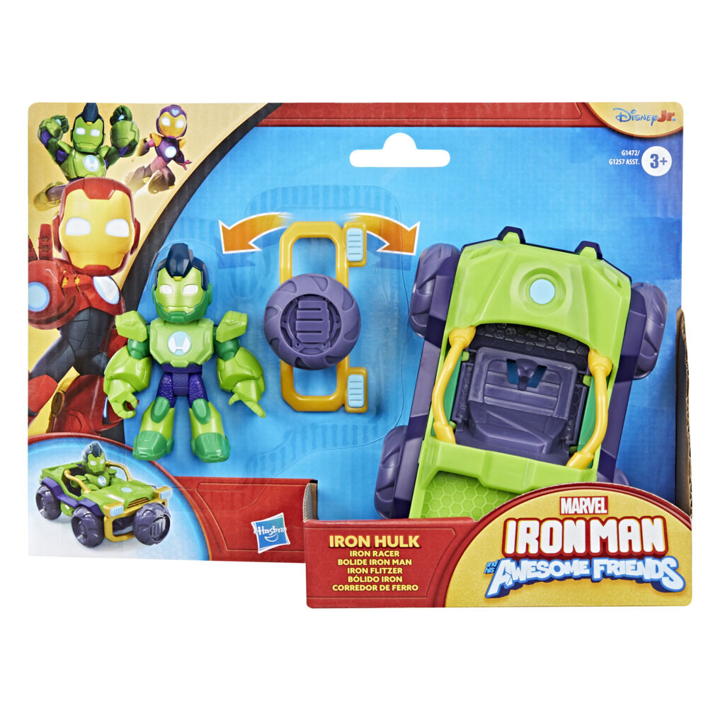 Marvel Iron Man and his Awesome Friends Iron Hulk Action Figure & Toy Vehicle