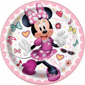 Minnie   7"  Plates, 8 pieces