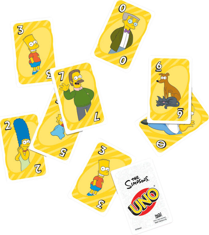 UNO-Jeu de cartes Les Simpsons-pour petits et grands