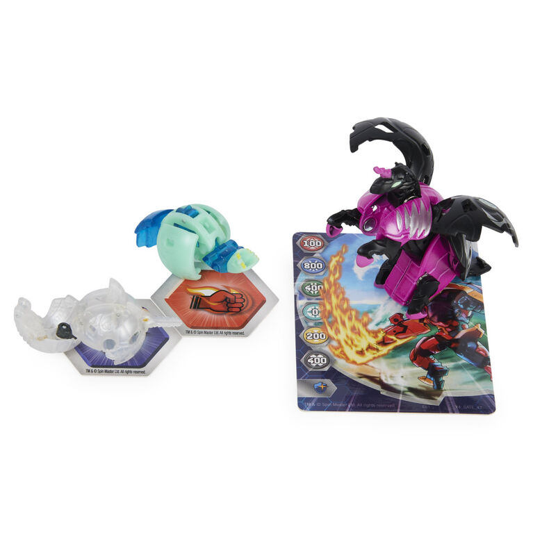Bakugan Evolutions, Neo Pegatrix with Nano Blade and Siphon Platinum Power Up Pack