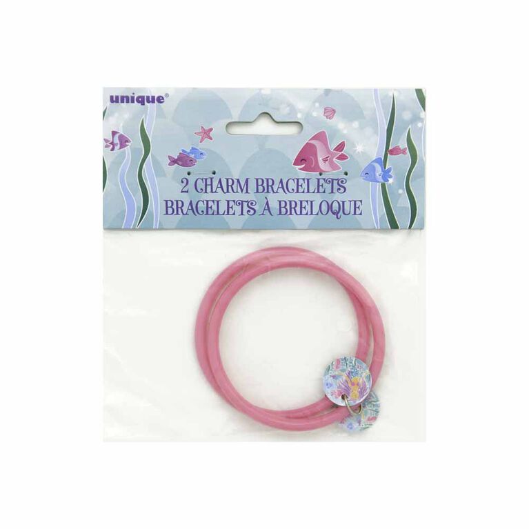 Plastic Mermaid Charm Bracelets, 2