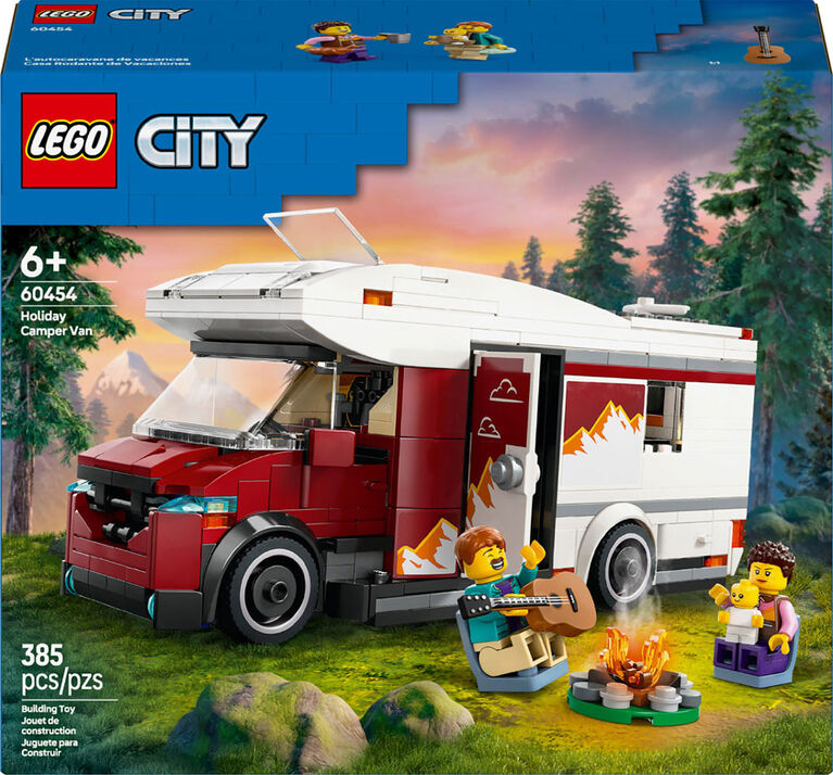 LEGO City L'autocaravane d'aventure de vacances, ensemble de véhicule pour les enfants de 6 ans et plus 60454