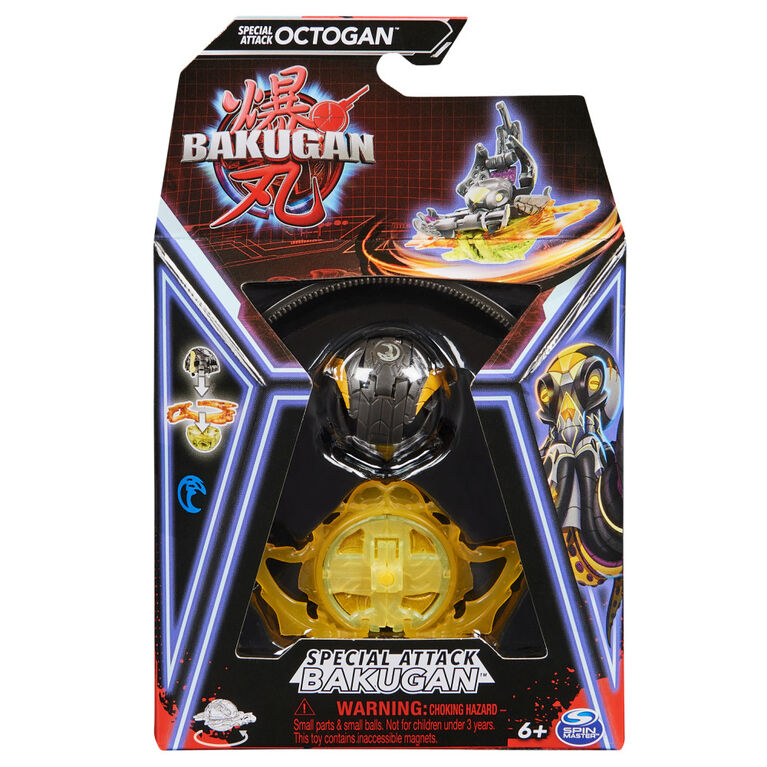 Bakugan, Special Attack Octogan, figurine articulée personnalisable rotative et cartes à collectionner