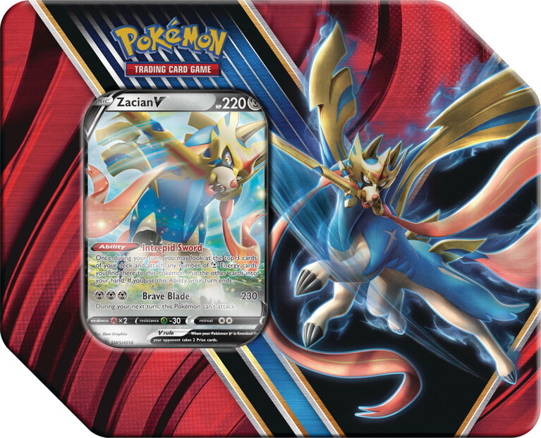 Pokemon Legends Of Galar Tin Zacian V Toys R Us Canada
