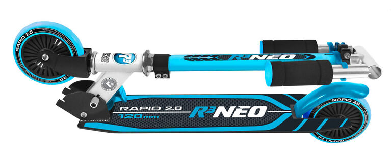 Trottinette Rugged Racer R3 Neo à 2 roues - Bleu - Édition anglaise