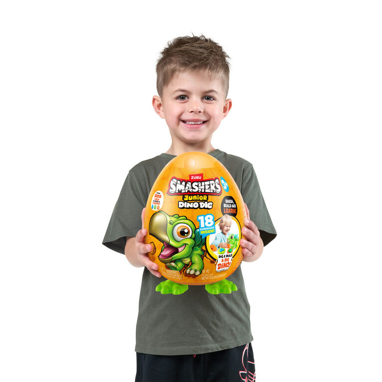 Smashers Junior Dino Dig Small Egg Stegosaurus (Green)