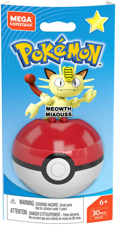 Mega Construx Pokemon Meowth Figure