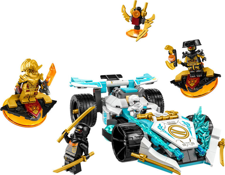 LEGO NINJAGO La voiture de course Spinjitzu puissante du dragon de Zane 71791 Ensemble de jeu de construction (307 pièces)