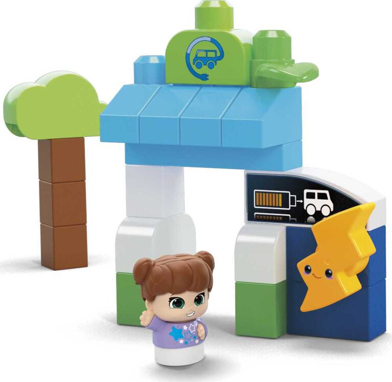 Mega Bloks - Ville Verte - Autobus Recharge et route