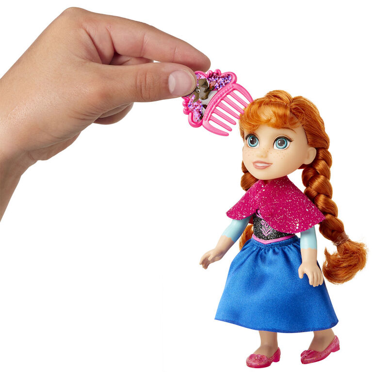 Petite Frozen Dolls with Glittered Hard Bodice and Comb Toys R