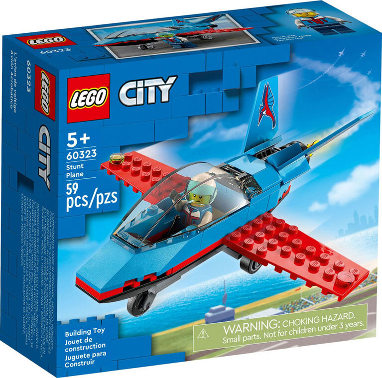 LEGO City Stunt Plane 60323 Building Kit (59 Pieces)