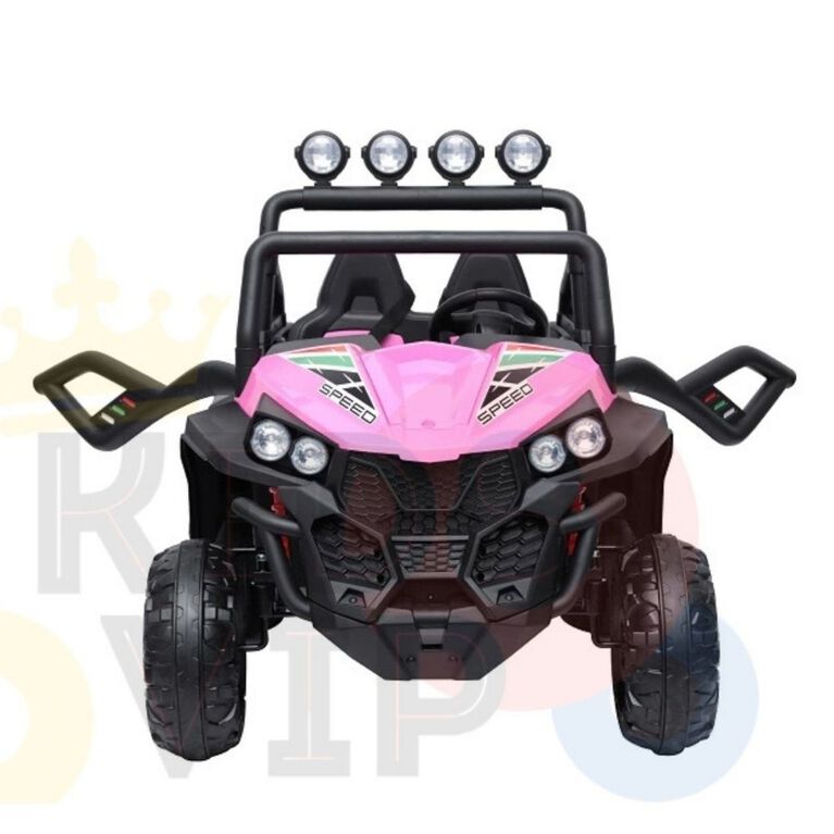 KidsVip 2x12V Kids & Toddlers UTV Viper 4WD Ride on car w/Remote Control - Pink