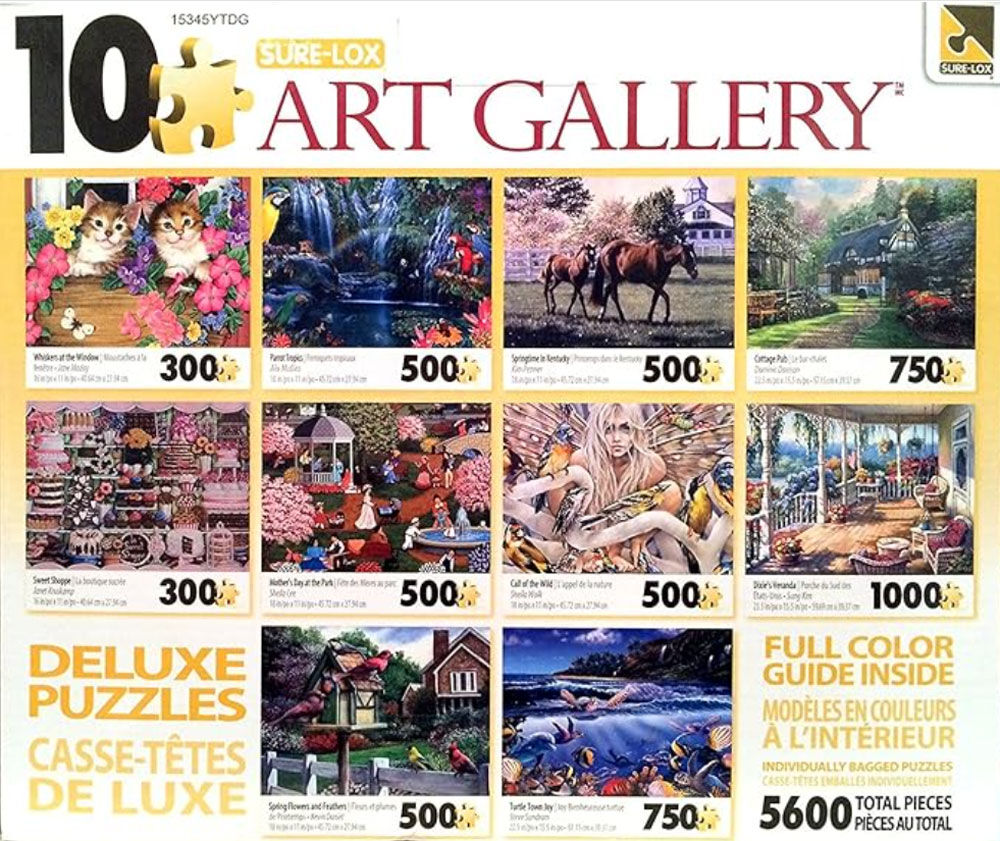 Sure-Lox Art Gallery 10 Jigsaw Puzzle Pack