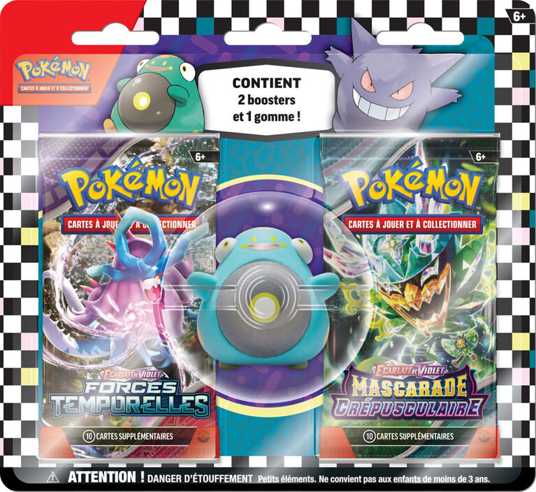 Pokemon Back-To-School Eraser Blister - French Edition