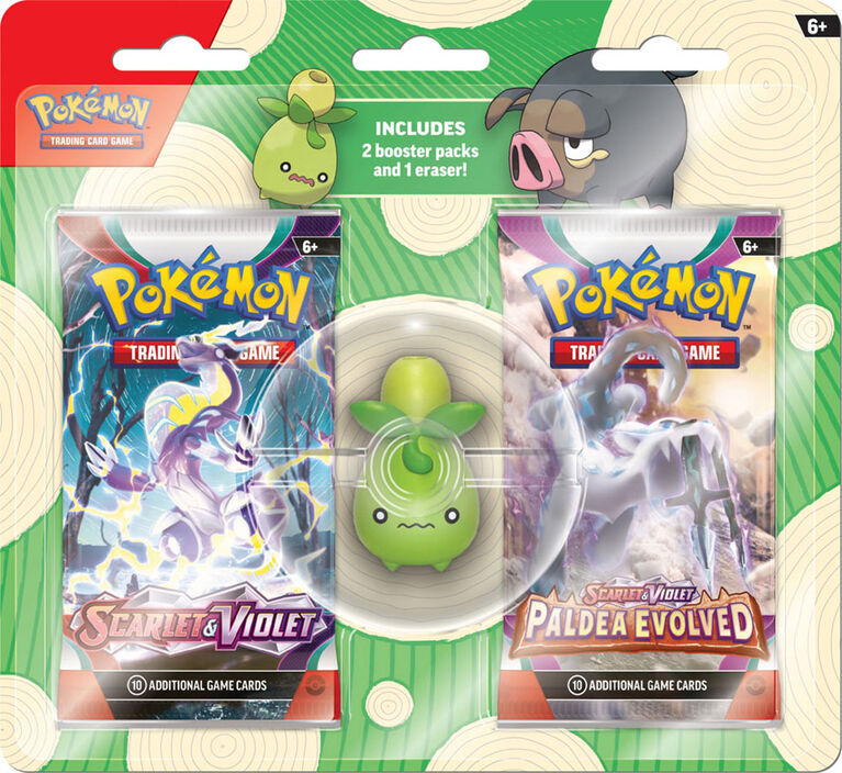 Pokémon 2023 Back To School Eraser Blister - English Edition