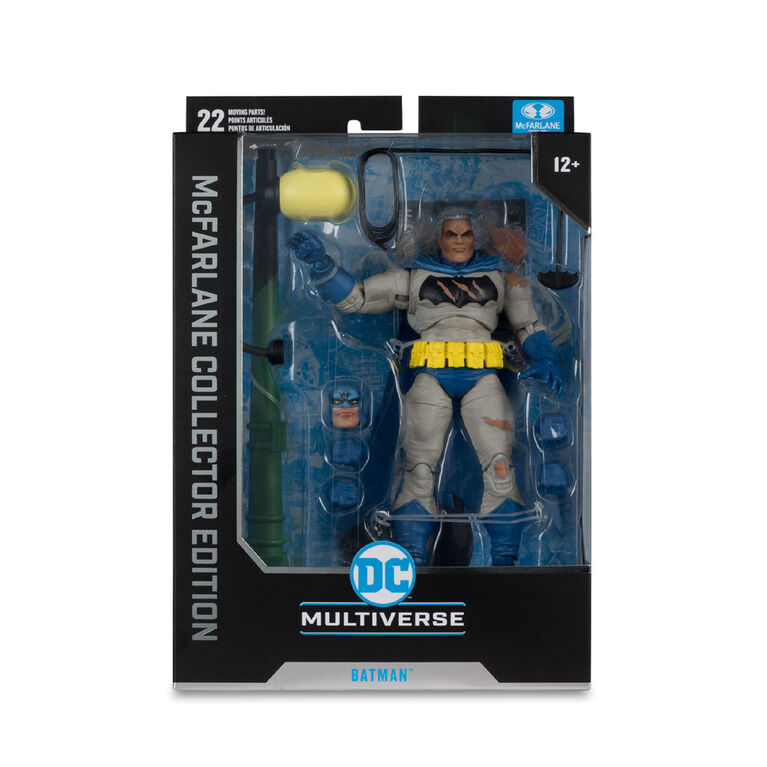 DC Multiverse Batman Battle Damage Blue (The Dark Knight Returns) 7in Figure McFarlane Collector Edition #21