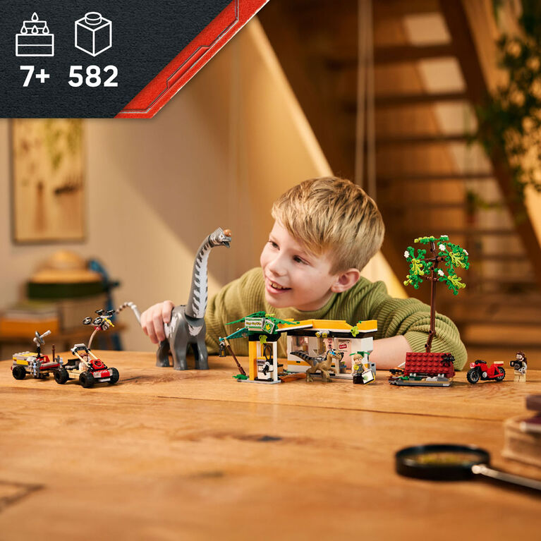 LEGO Jurassic World Raptor & Titanosaurus Tracking Mission Kids Toy for Boys & Girls, Ages 7+ -76973