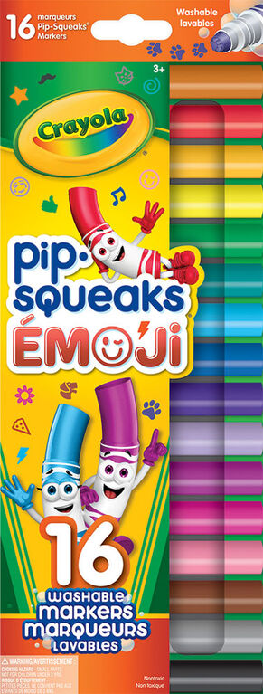 Marqueurs timbreurs lavables émoji Crayola, jeu de 16