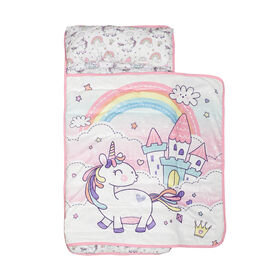 Toddler Naptime Blanket with Attached Pillow - Unicorn