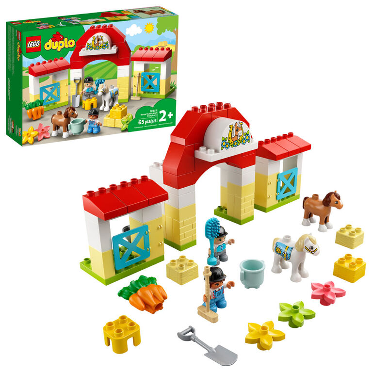 LEGO DUPLO Town L'écurie et les poneys 10951 (65 pièces)