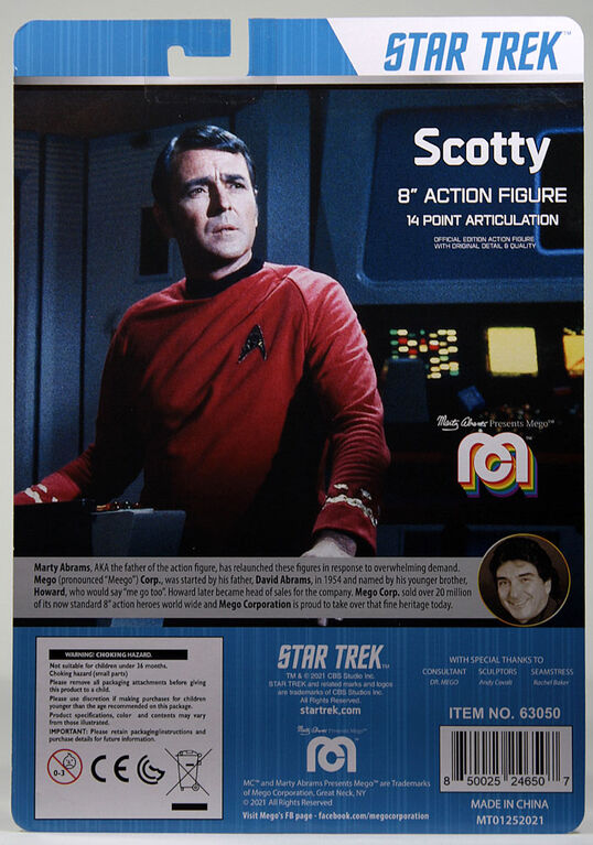 Mego Figurines Sci Fi - Star Trek Scotty - English Edition
