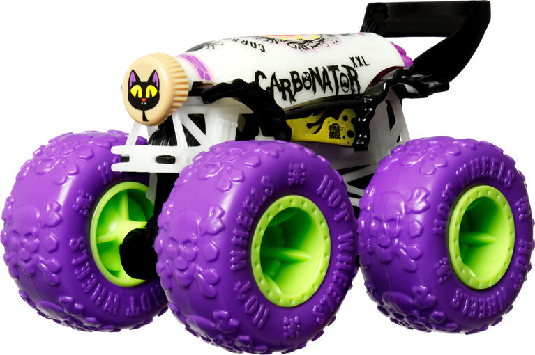 Hot Wheels - Monster Trucks - Véhicule phosphorescents à l'échelle 1/64 - Notre exclusivité - Les styles varient