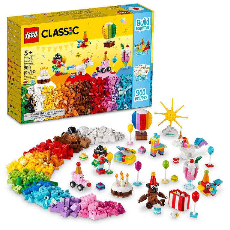 LEGO Classic La boîte de fête créative 11029 Ensemble de jeu de  construction (900 pièces)