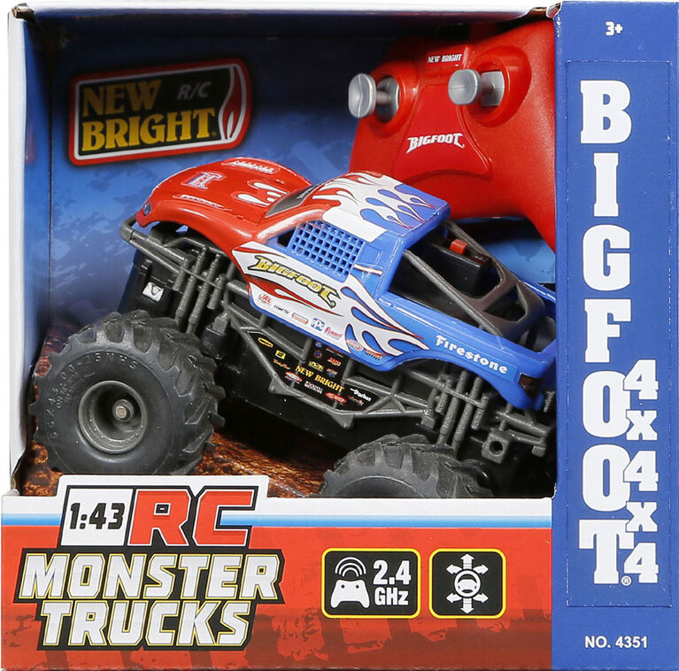 New Bright - Bigfoot Monster Truck - L'assortiment peut varier - Un par achat